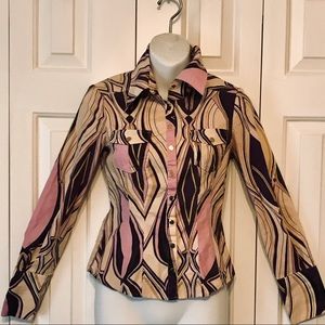 🍾🎉❤HOST PICK❤🎉🍾 Bebe Pink, Black, Beige Blouse